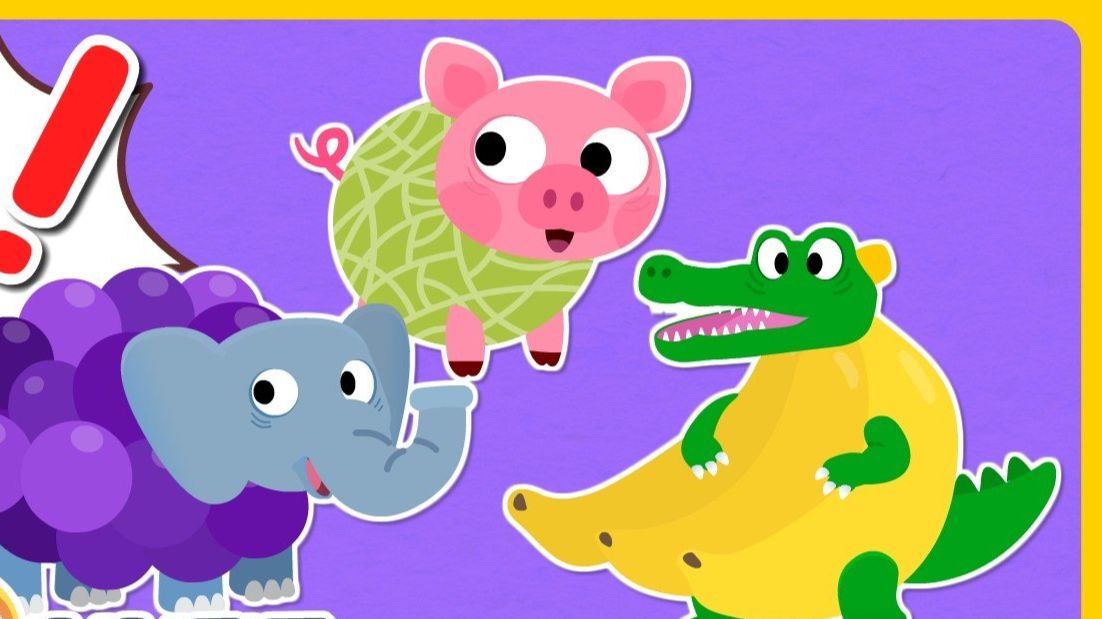 Животные превратились в фрукты! | В какой цвет они превратятся? | Мультики для детей