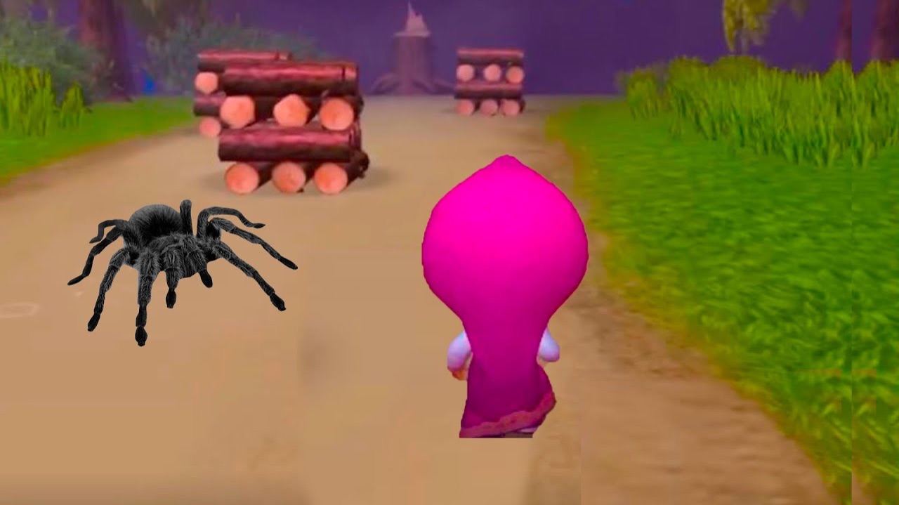 Смешная игра. Маша и Медведь