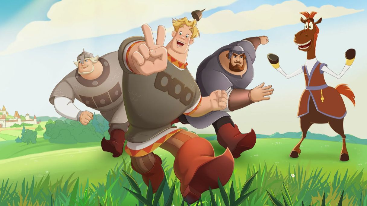 Три Богатыря - Алеша Попович и Тугарин Змей