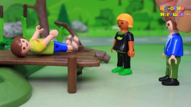 Видео для детей - Мультики для детей с игрушками Плеймобил - Игра с огнем!