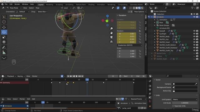 20. Creating The Jumping And Landing Animations