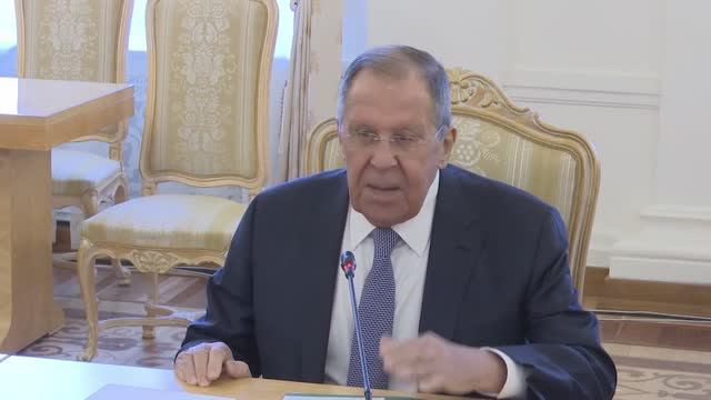 С.Лавров и Т.Аль-Баур, Москва, 21 апреля 2026 года