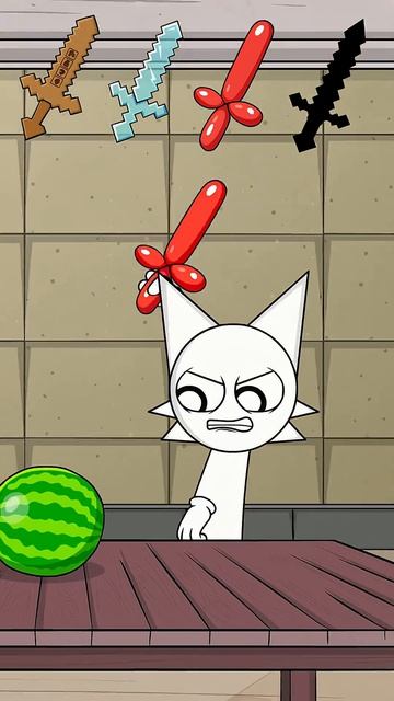 Who Can Slice the Watermelon 🍉 #animation #shorts