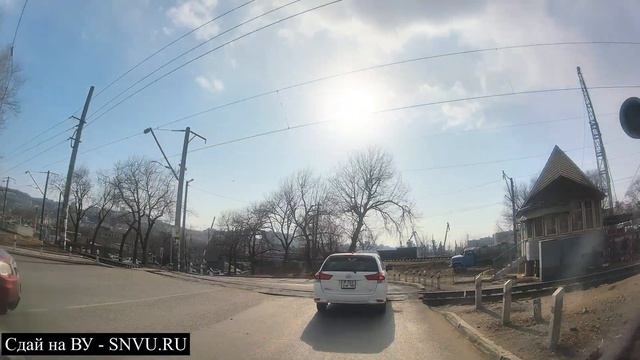 Владивосток. Шепеткова - Луговая - Окатовая. Экзаменационный маршрут № 4 Чуркин ГАИ г. Владивосток