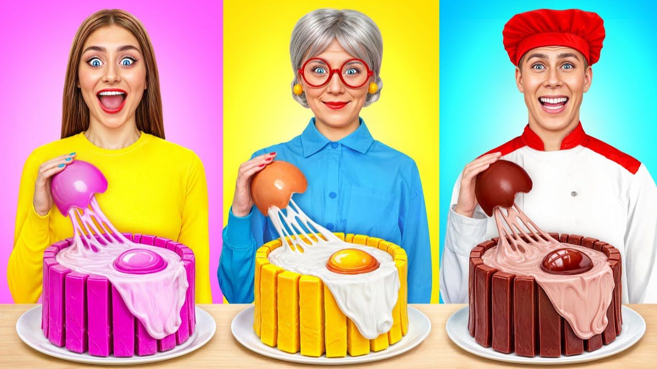 Кулинарный Челлендж# Я против Бабушки # Еда из Разных Стран Мира от Candy DO