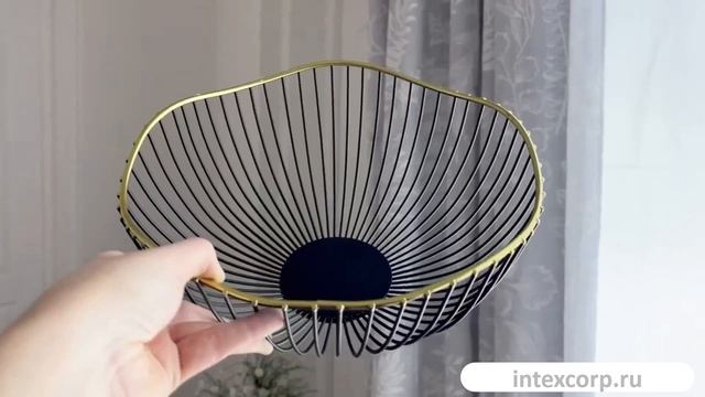 Ваза для фруктов РИСТИККО ВЭЙЛЬ, металл, 24 см, 1013876-9824344.