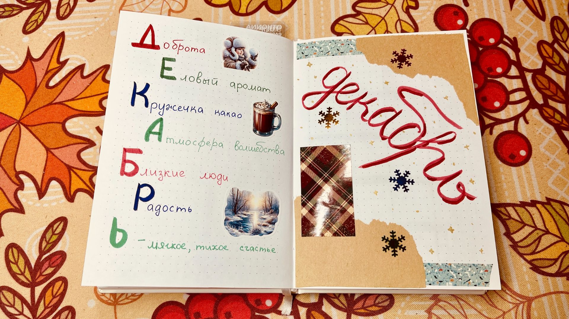 Мой ежедневник на Декабрь 2025 - Bullet Journal. Тема - море!