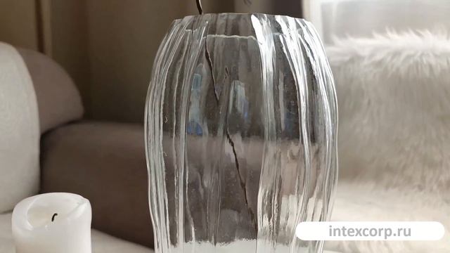 Декоративная ваза ФЕЛИН, стекло, прозрачный, 27 см, 1122489