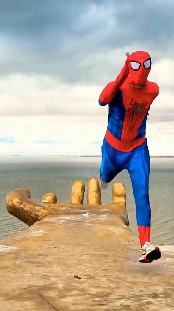 Spider-Man runs to the rescue #spiderman