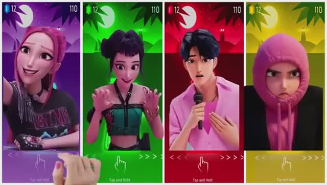 K-Pop Охотники на демонов: Драйв под Soda Pop! 🎧🔥 Ритм-баттл в Tiles Hop