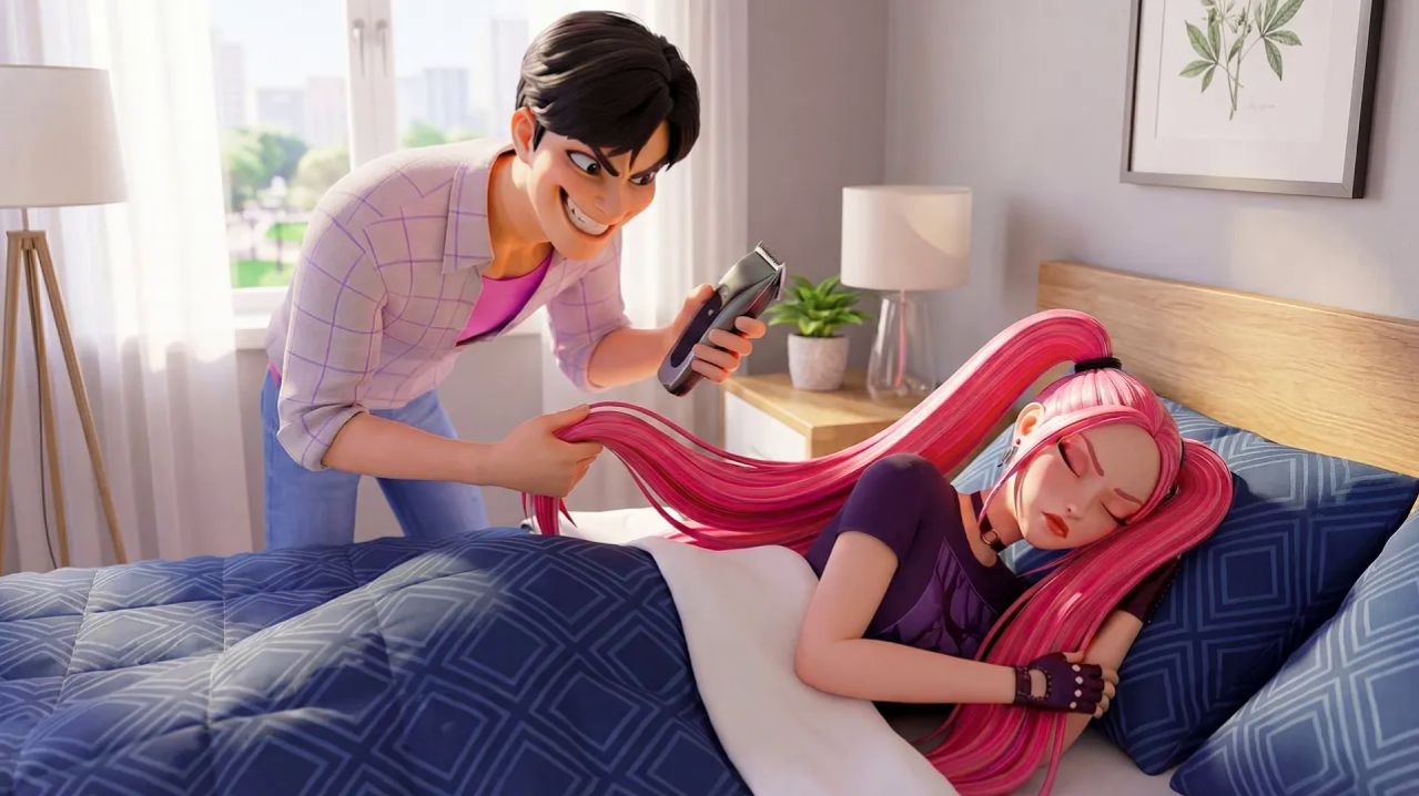 😱 О боже! ⚡ Как спасти волосы Миры ✂️ от коварного плана Джину ｜ KPOP Охотники на демонов