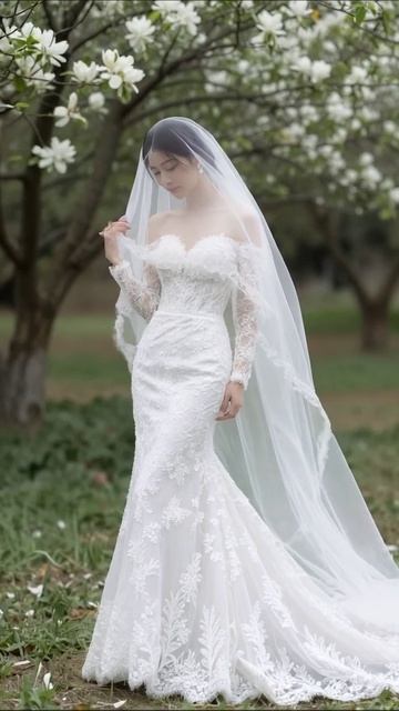 Свадебное платье мечты: нежность и элегантность #свадьба #мода #платье