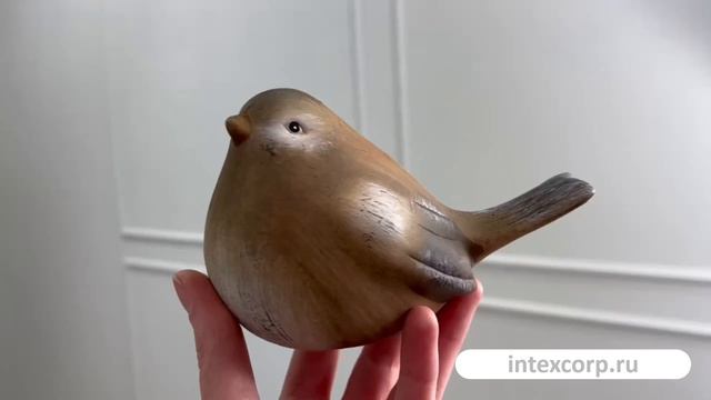 Декоративные фигурки ПУШИСТЫЕ ВОРОБУШКИ, керамика, 13 см, 2 шт., 2039932-набор