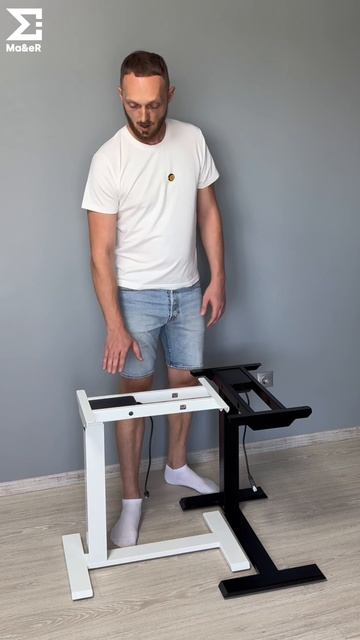 Подстолье лофт с электроприводом для работы сидя и стоя 65см-130см.