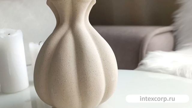 Декоративная ваза РЭГГИ, керамика, 19 см, 1164094