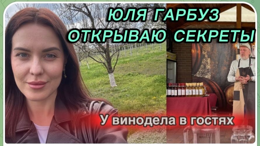 САМВЕЛ АДАМЯН, ЮЛЯ ГАРБУЗ, УЕХАЛА В СЕЛО, К ВИНОДЕЛУ, ОТКРЫВАЮ СЕКРЕТЫ..