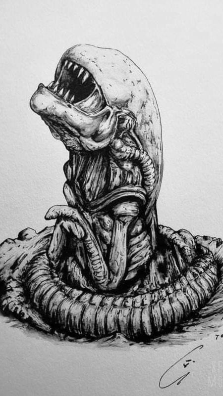 Aliens! Чужой - Грудолом! #aliens #shorts #comics #drawing