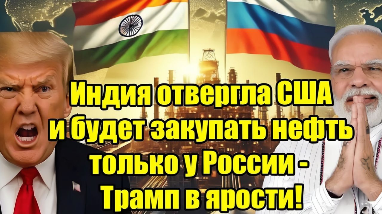 Индия отвергла США! Покупает нефть только у России — Трамп в ярости!