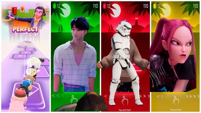 K-Pop Охотники на демонов: Драйв под Soda Pop! 🎧🔥 Ритм-баттл в Tiles Hop