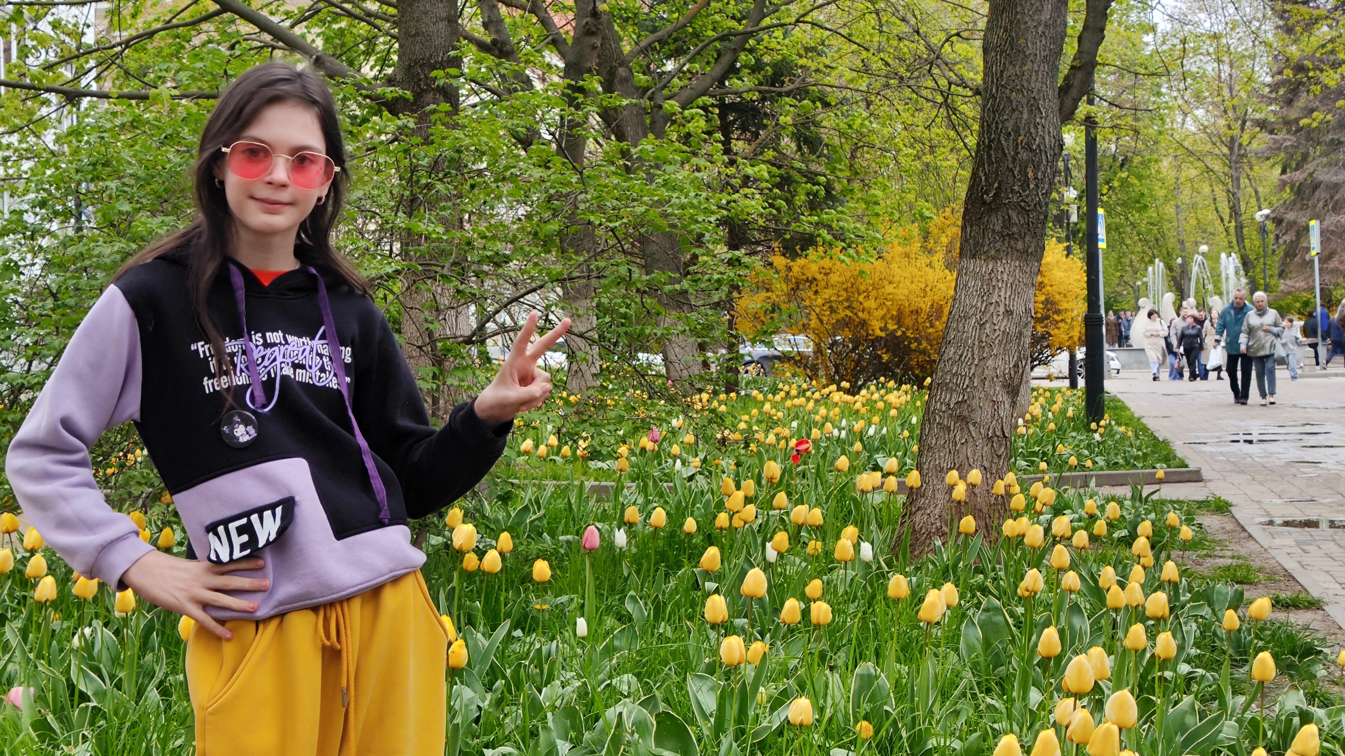 ВЛОГ. Пушкинская. ВкусВилл. Кафе мороженого Gelato. Море тюльпанов. Парк 1 мая. Большая Садовая.
