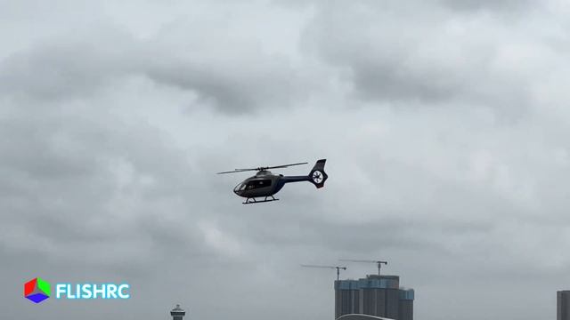 FLISHRC EC135 500Size Scale RC Helicopter（Police Blue）