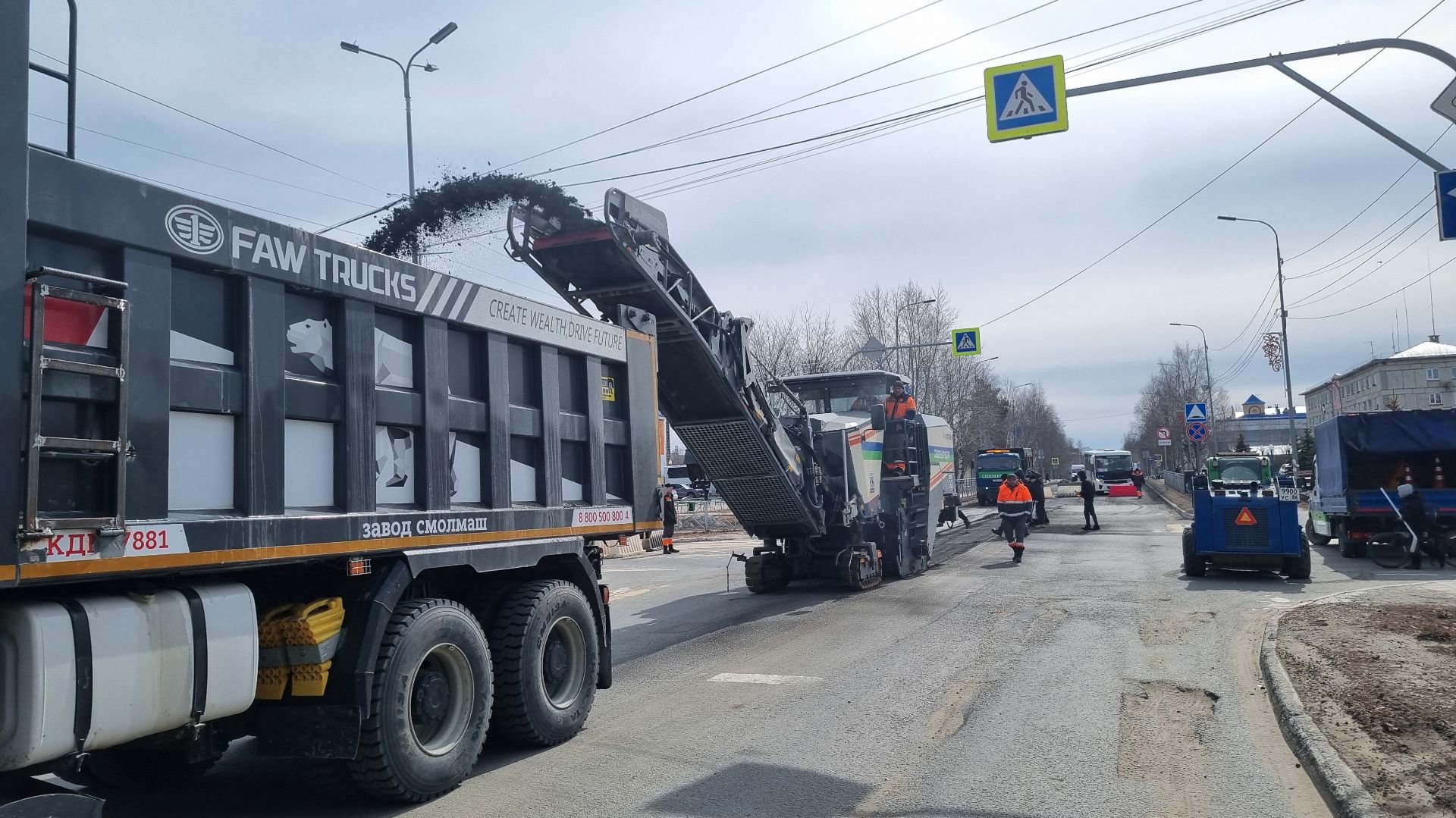 Масштабный ремонт по ул. Гастелло. ТК «Первый Советский»