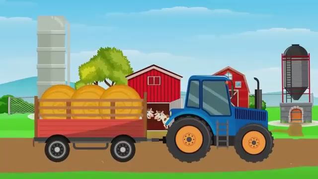 Большие машины - Развивающие мультики и песенка для детей