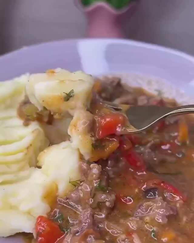 Подлива с овощами.