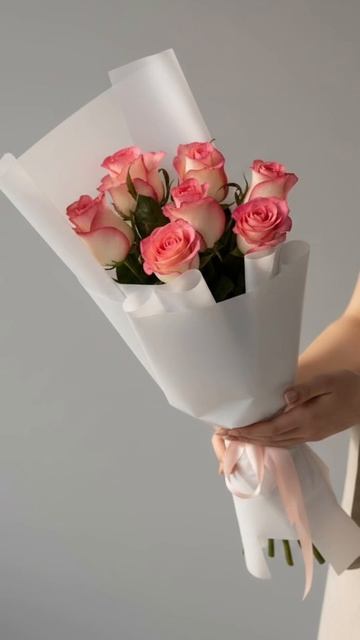 Букет 7 розовых роз - Rostov-buket.ru