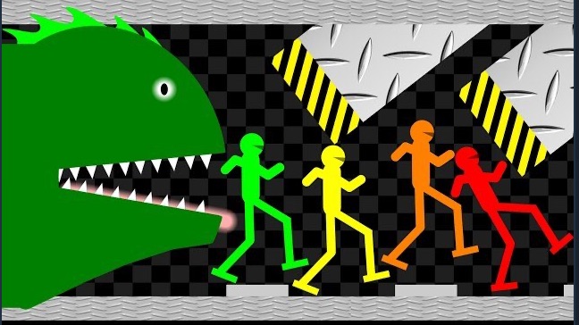 ИГРА НА ВЫЖИВАНИЕ! КТО УБЕЖИТ ОТ ЗЕЛЕНОГО МОНСТРА?!