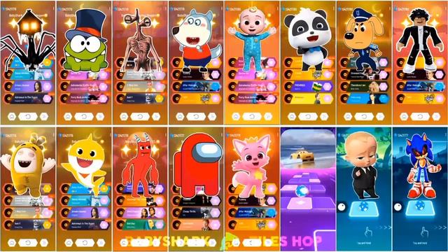 Молния Маккуин (Маквин), Скибиди туалет, Ам Ням и многие другие в музыкальном ба