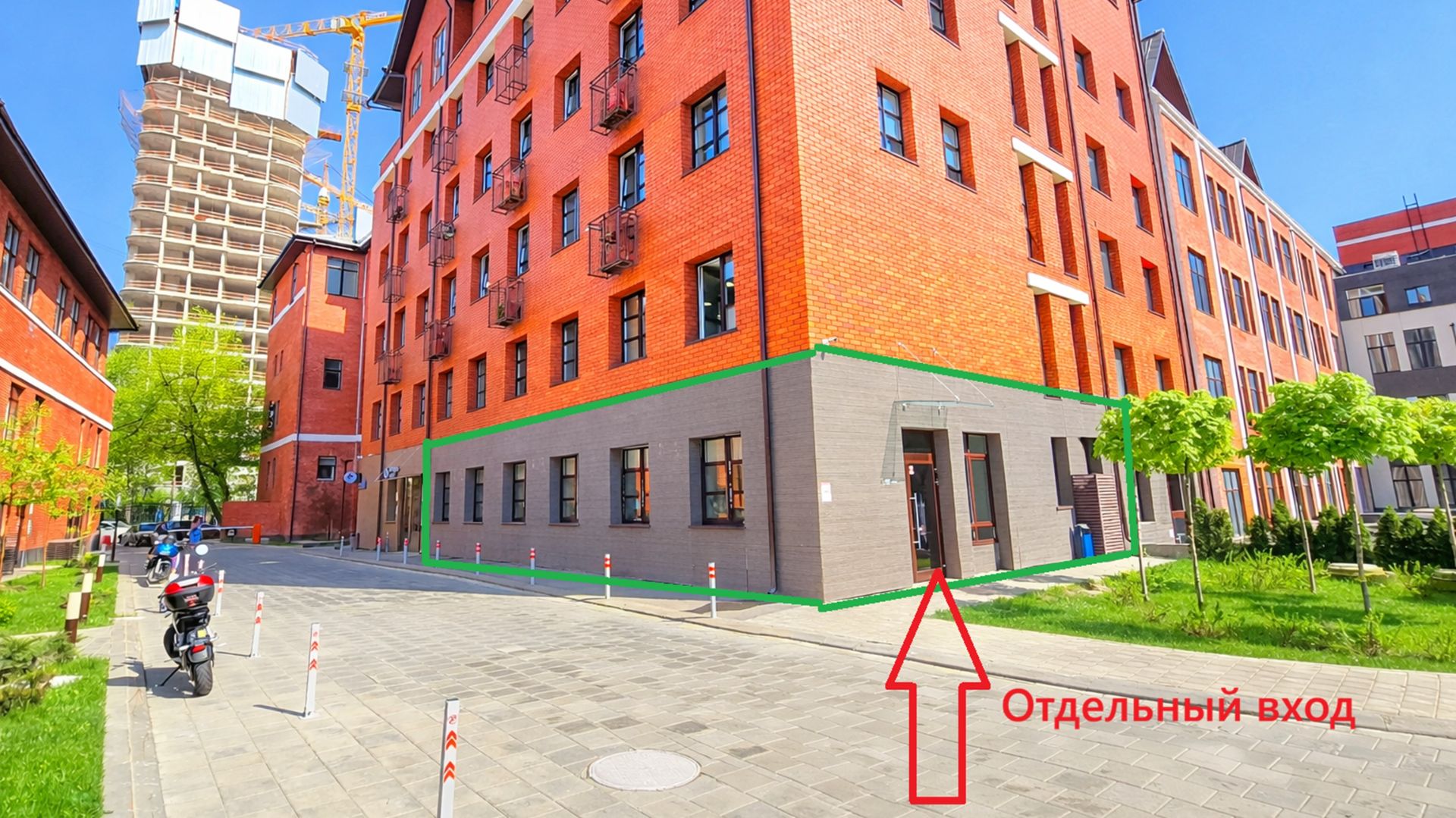 Аренда помещения 190 м2 1 этаж ОТДЕЛЬНЫЙ ВХОД  БЦ Loft46