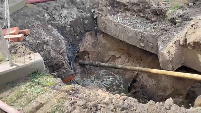 1)9й прокол. Начало бурения.