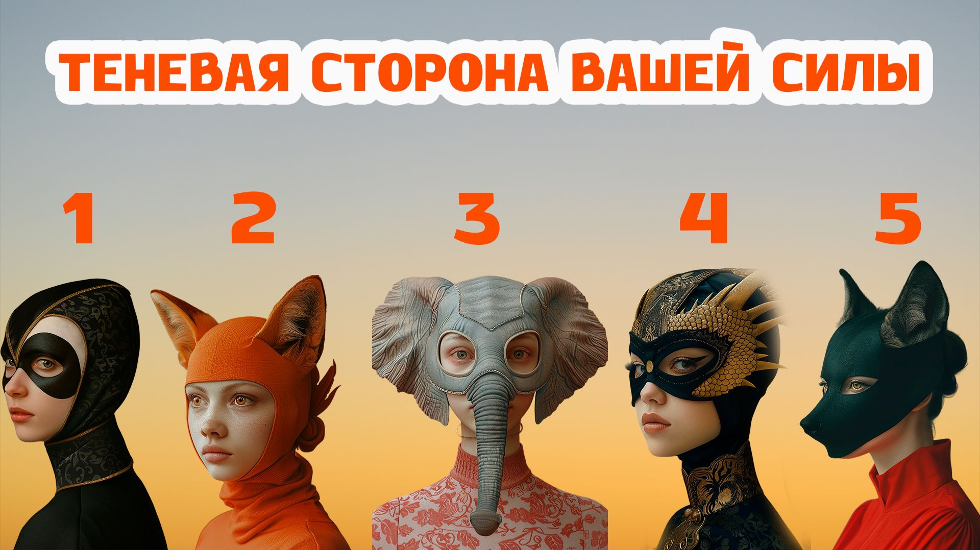 Теневая Сторона Вашей Силы: Выберите Маску и Раскройте Потенциал Души!