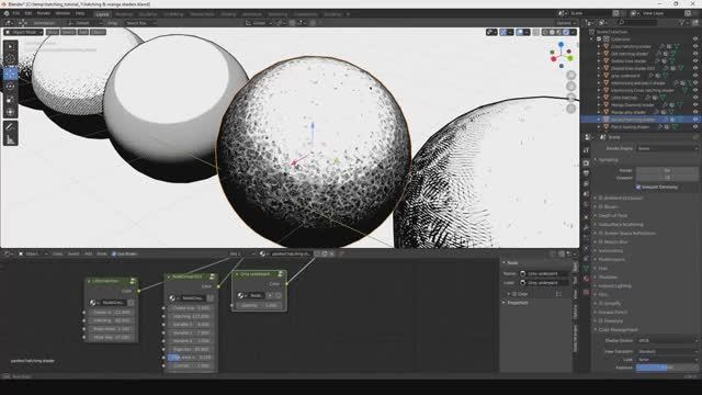 Tutorial Procedural hatching and manga shaders for EEVEE Blender - Kristof Dedene