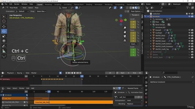 18. Creating The Turn On Spot Animations