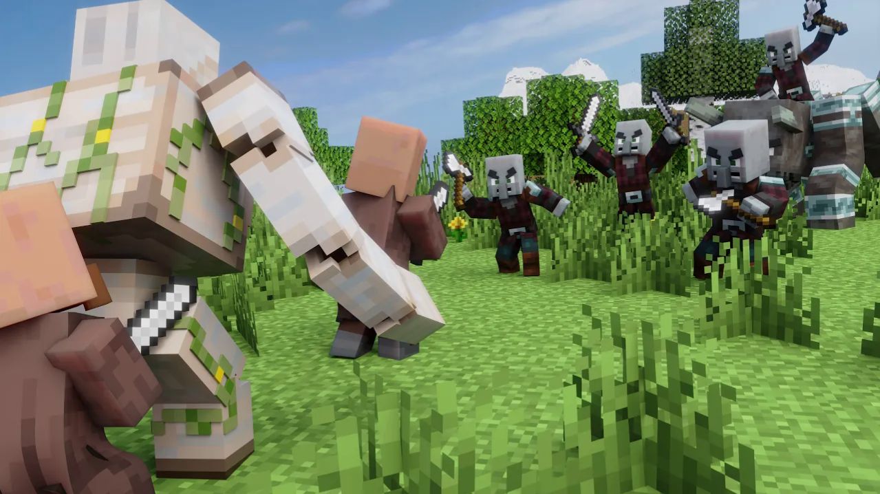 Судный день для разбойников: голем в ярости Майнкрафт