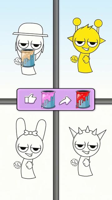 Gwenchana with Paints 🎨 #animation #shorts