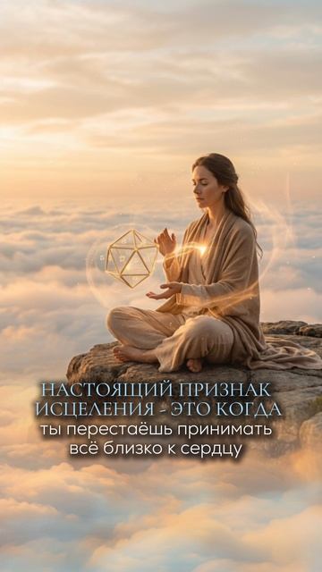 Настоящий признак исцеления — это когда ты перестаешь принимать все близко к сердцу