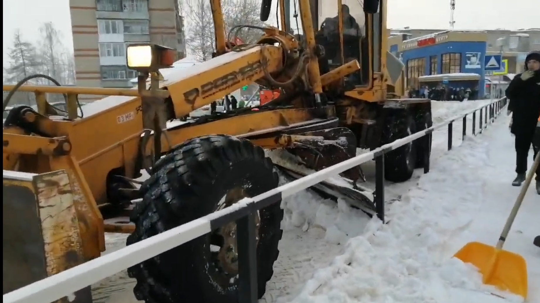 очистка дорог от снега 259 часть снято в 2023 году