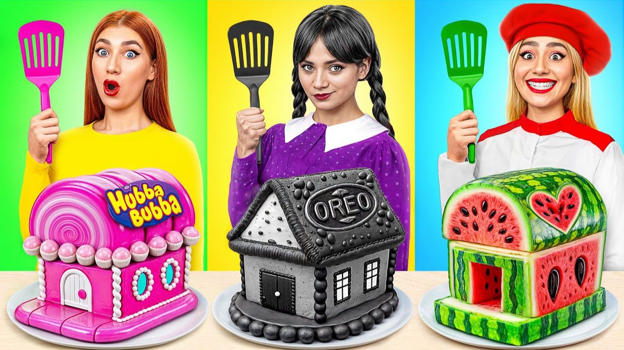 Кулинарный Челлендж# Уэнсдей Против Бабушки # Кухонные Войны от Candy DO