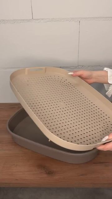 Лоток №1 для кошек с сеткой RICH BREED капучино