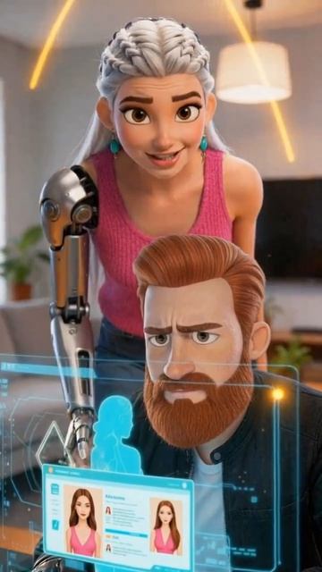 Рыжий и Алёна.Мультфильм.#Seedance2.0#Grok Imagine#фильмы#видео#ежедневно#подпишись#искусственный ин