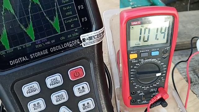 57. Измерение частоты осциллограф Jds6052s и мультиметр UNI-T UT890D Кто же из них шустрее и точнее