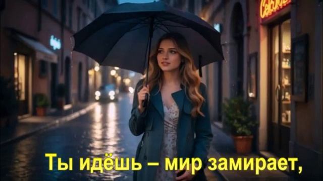 Ты идёшь – мир замирает,