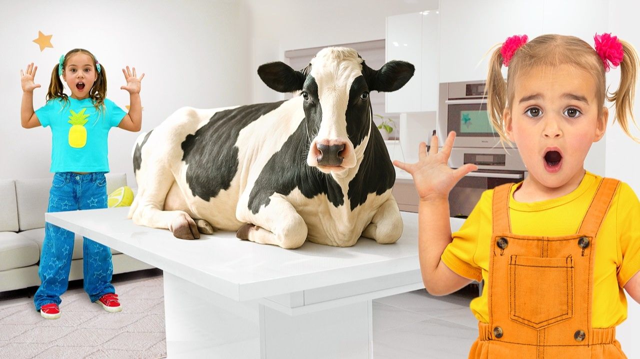 Алиса открывает для себя сельскохозяйственных животных и их звуки