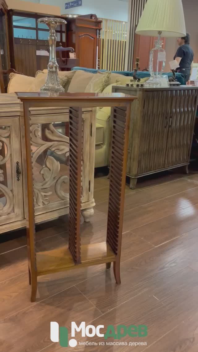 Подставка под CD диски на 60 шт. МИГ695 из красного дерева от фабрики Satin Furniture (Индонезия)