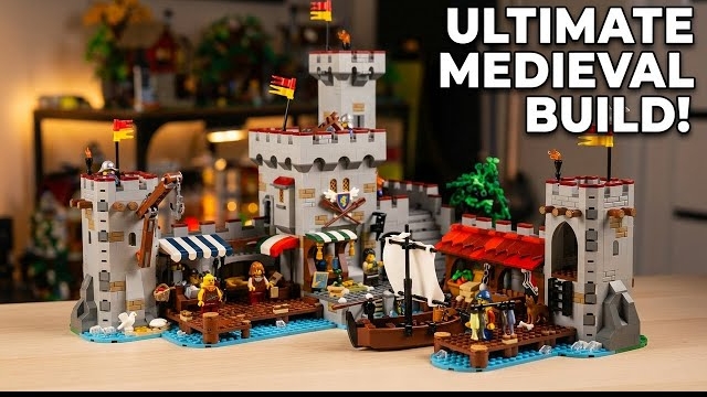Я Потратил 32 Часа на Анимацию этого Средневекового Приморского рынка LEGO