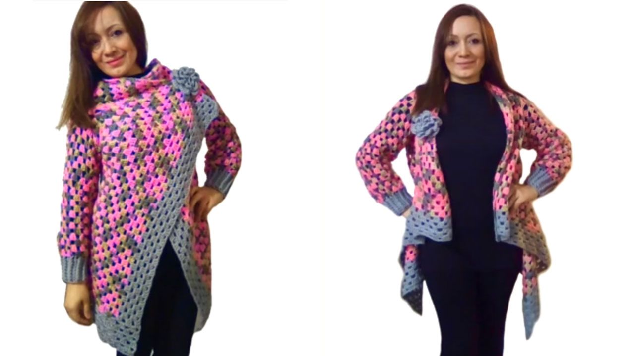 Ассиметричный кардиган