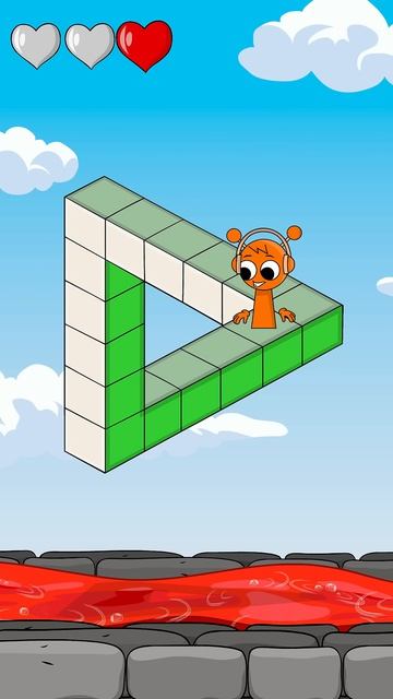 Wait… HOW! 😂 Geometry Gone Crazy #sprunki #meme #funny #illusion